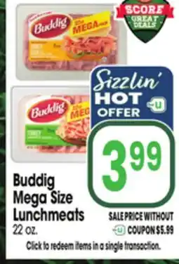 Jewel-Osco Buddig Mega Size Lunchmeats offer