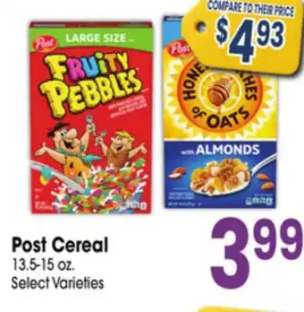 Jewel-Osco Post Cereal offer
