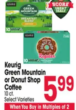 Jewel-Osco Keurig Green Mountain or Donut Shop Coffee offer