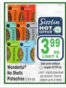 Jewel-Osco Wonderful No Shells Pistachios offer