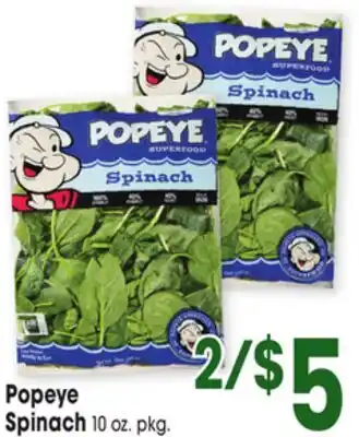 Jewel-Osco Popeye Spinach offer