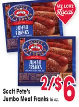 Jewel-Osco Scott Pete's Jumbo Meat Franks offer