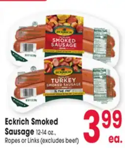 Jewel-Osco Eckrich Smoked Sausage offer