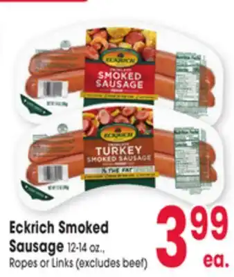 Jewel-Osco Eckrich Smoked Sausage offer