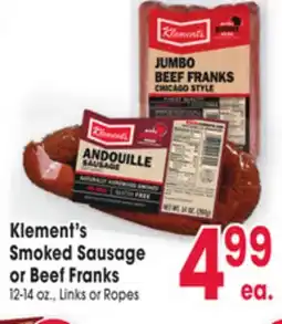 Jewel-Osco Klement's Smoked Sausage offer