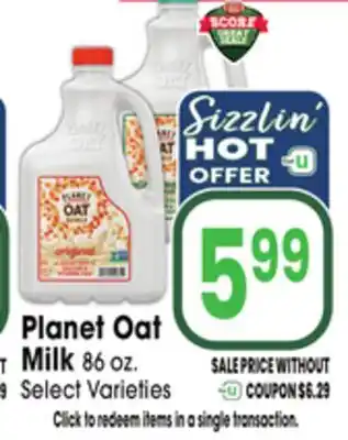 Jewel-Osco Planet Oat Milk offer