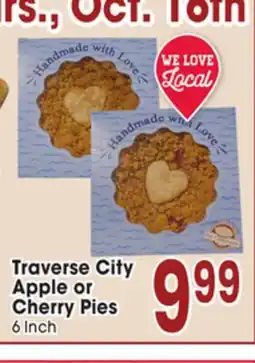 Jewel-Osco Traverse City Apple or Cherry Pies offer