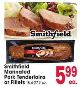Jewel-Osco Smithfield Marinated Pork Tenderloins or Fillets offer