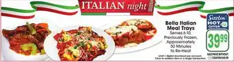 Jewel-Osco Italian Bella Italian Meal Trays offer