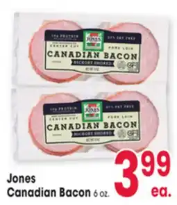 Jewel-Osco Jones Canadian Bacon offer