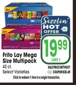 Jewel-Osco Frito Lay Mega Size Multipack offer