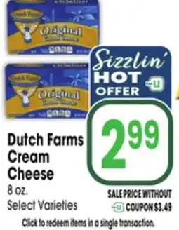 Jewel-Osco Dutch Farms Cream Cheese offer