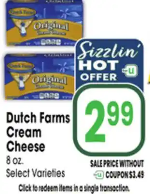 Jewel-Osco Dutch Farms Cream Cheese offer