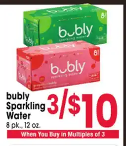 Jewel-Osco bubly Sparkling Water offer