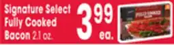 Jewel-Osco Signature Select Fully Cooked Bacon offer