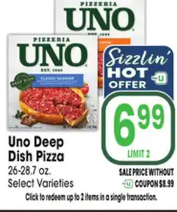 Jewel-Osco Uno Deep Dish Pizza offer