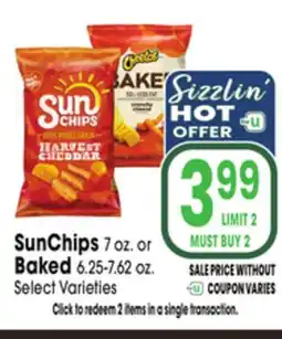 Jewel-Osco SunChips 7 oz. or Baked 6.25-7.62 oz offer