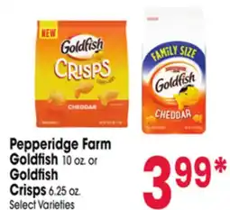 Jewel-Osco Pepperidge Farm Goldfish 10 oz. or Goldfish Crisps 6.25 oz offer