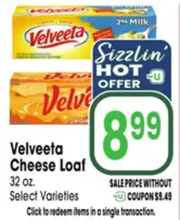 Jewel-Osco Velveeta Cheese Loaf offer