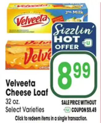 Jewel-Osco Velveeta Cheese Loaf offer