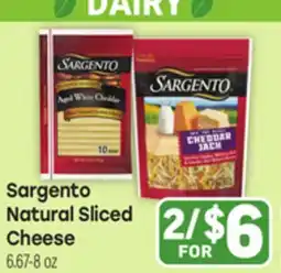Tony’s Fresh Market Sargento Natural Sliced Cheese offer
