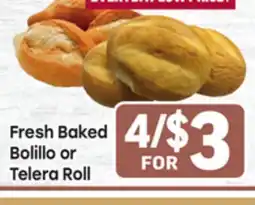 Tony’s Fresh Market Fresh Baked Bolillo or Telera Roll offer