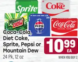 Tony’s Fresh Market Coca-Cola, Diet Coke, Sprite, Pepsi or Mountain Dew offer