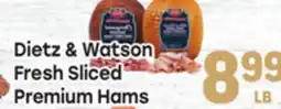 Tony’s Fresh Market Dietz & Watson Fresh Sliced Premium Hams offer