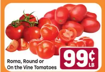 Tony’s Fresh Market Roma, Round or On the Vine Tomatoes offer