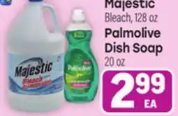 Tony’s Fresh Market Majestic Bleach, 128oz Palmolive Dish Soap 20oz offer