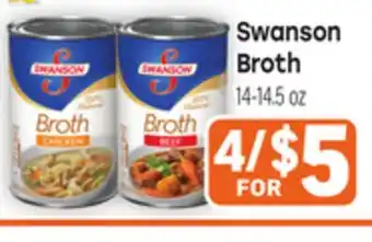 Tony’s Fresh Market Swanson Broth offer