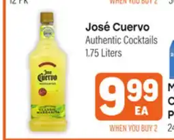 Tony’s Fresh Market José Cuervo Authentic Cocktails offer