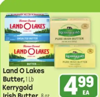 Tony’s Fresh Market Land O Lakes Butter, 1 Lb Kerrygold Irish Butter, 8 oz offer