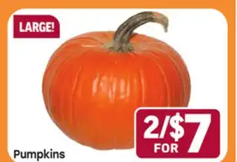 Tony’s Fresh Market Pumpkins offer