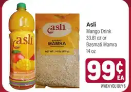 Tony’s Fresh Market Asli Mango Drink 33.81 oz or Basmati Mamra 14 oz offer