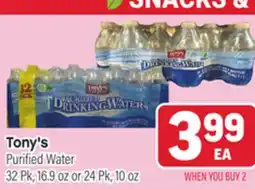 Tony’s Fresh Market Tony's Purified Water offer