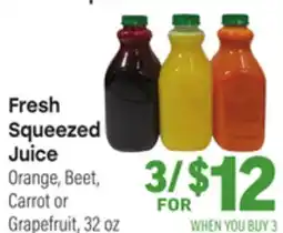 Tony’s Fresh Market Fresh Squeezed Juice offer