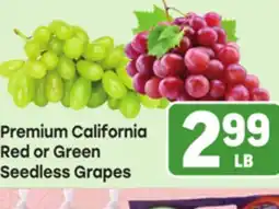 Tony’s Fresh Market Premium California Red or Green Seedless Grapes offer