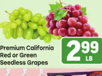 Tony’s Fresh Market Premium California Red or Green Seedless Grapes offer