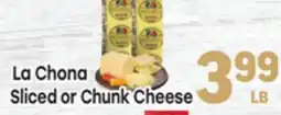 Tony’s Fresh Market La Chona Sliced or Chunk Cheese offer