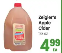 Tony’s Fresh Market Zeigler's Apple Apple Cider offer