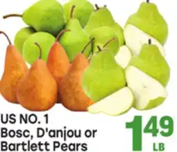 Tony’s Fresh Market Bosc, D'anjou or Bartlett Pears offer