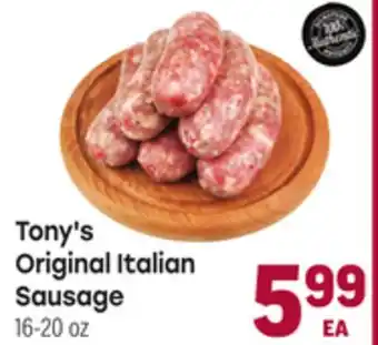 Tony’s Fresh Market Tony's Italian Original Sausage offer