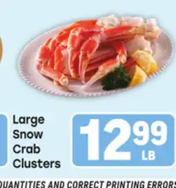 Tony’s Fresh Market Large Snow Crab Clusters offer