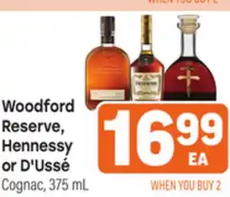Tony’s Fresh Market Woodford Reserve, Hennessy or D'Ussé offer