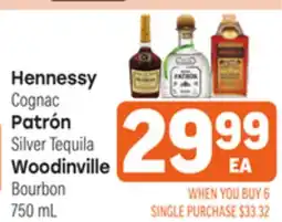 Tony’s Fresh Market Hennessy Cognac Patrón Silver Tequila Woodinville Bourbon offer