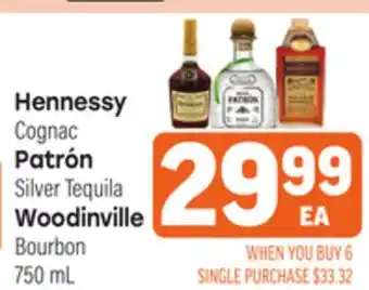Tony’s Fresh Market Hennessy Cognac Patrón Silver Tequila Woodinville Bourbon offer