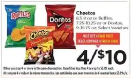 Food 4 Less Cheetos, Ruffles, Doritos offer