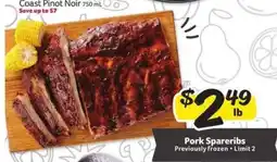 Winn Dixie Pork Spareribs offer