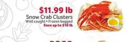 Winn Dixie Snow Crab Clusters offer